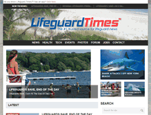 Tablet Screenshot of lifeguardtimes.com